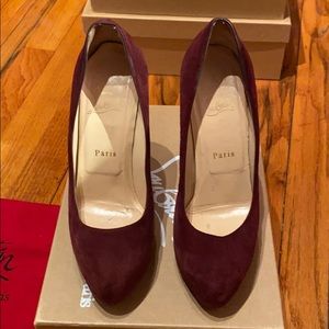 Christian Louboutin Miss Clichy 140 Suede Royal